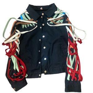 Vintage Shoe string Jean Jacket